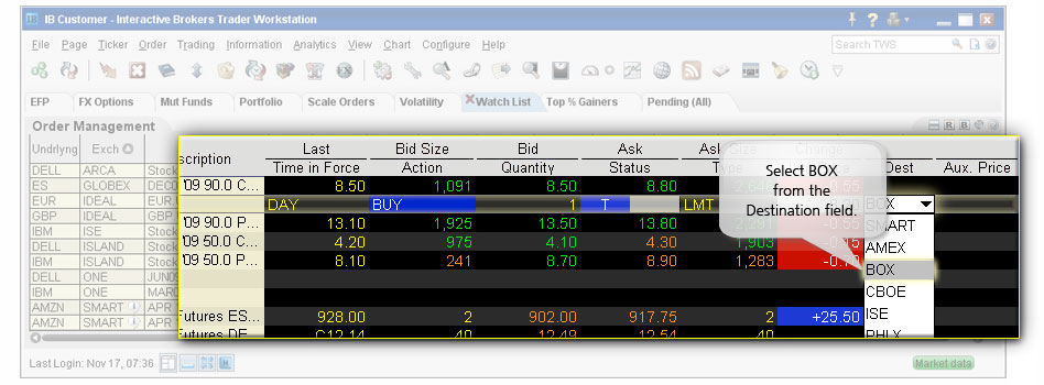 Price Improvement Auction Orders example