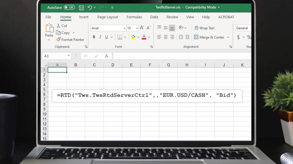 Excel y la API de TWS