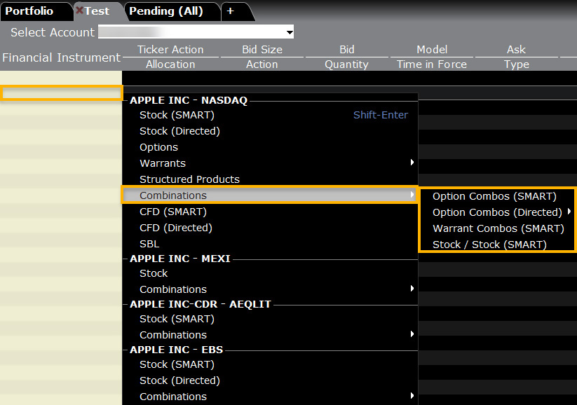 Auto Combo Limit Order 1